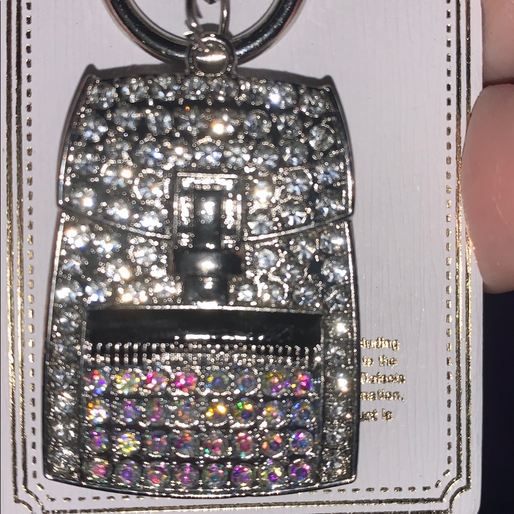 Aurora borealis crystal purse/bag charm Keychain - Picture 3 of 4